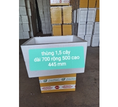 Thùng xốp 1,5 cây dài 700 rộng 500 cao 445