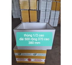 Thùng xốp 1/2 cây dài 500 rộng 370 cao 380